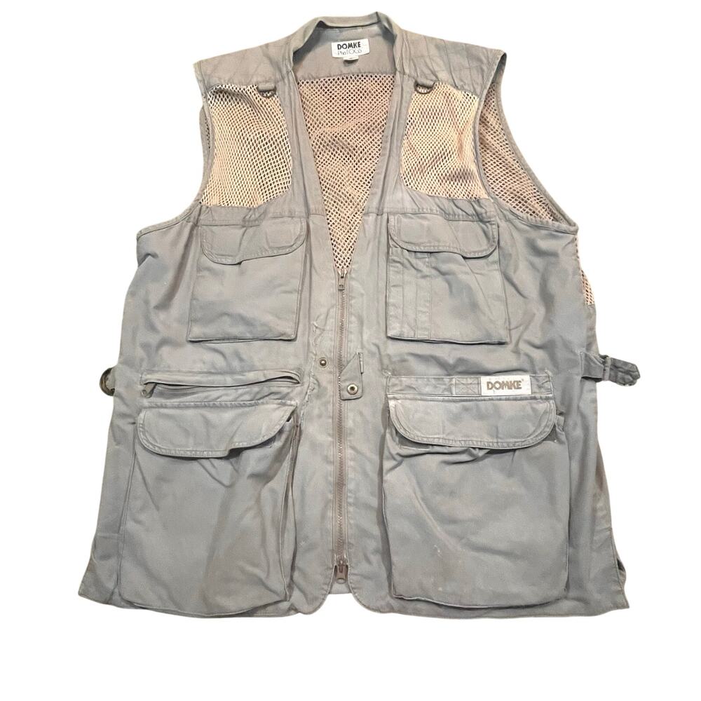 Domke Pro Togs‎ Photo Vest XL Gray Mesh Utility Fishing Travel Outdoor